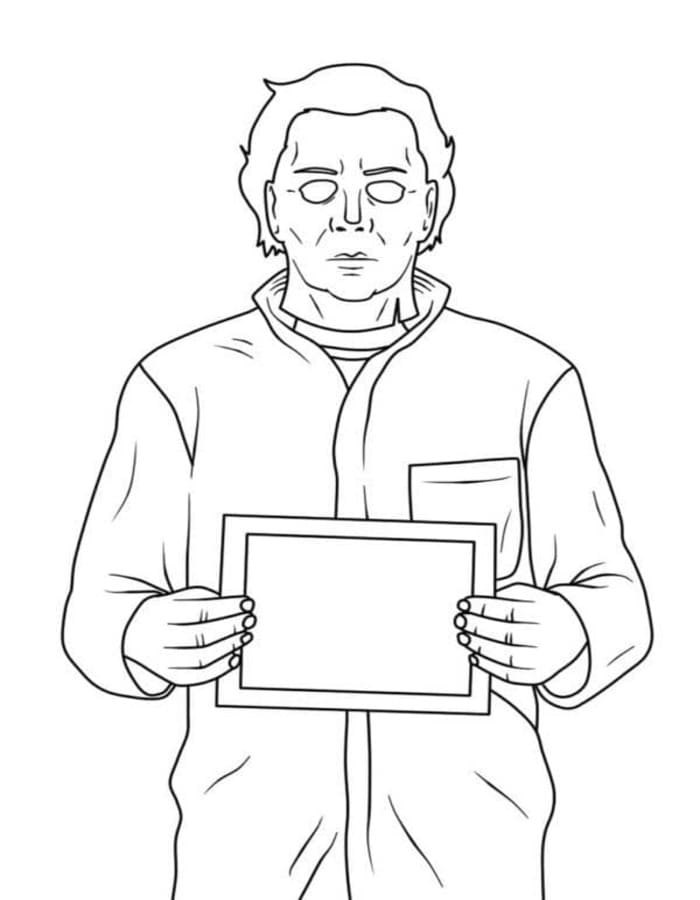 Michael Myers zdarma snadný omalovánka