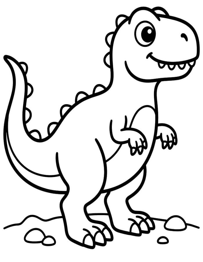 Nakreslete Allosaurus k vytisknutí omalovánka