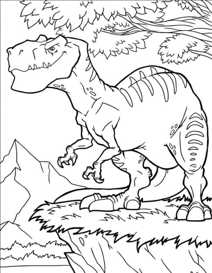 Nakreslete Allosaurus prostý omalovánka