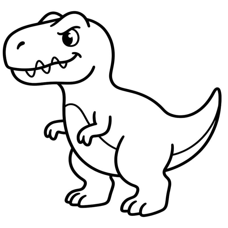Nakreslete Allosaurus zdarma prostý omalovánka