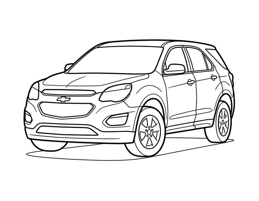 Nakreslete Chevrolet prostý omalovánka