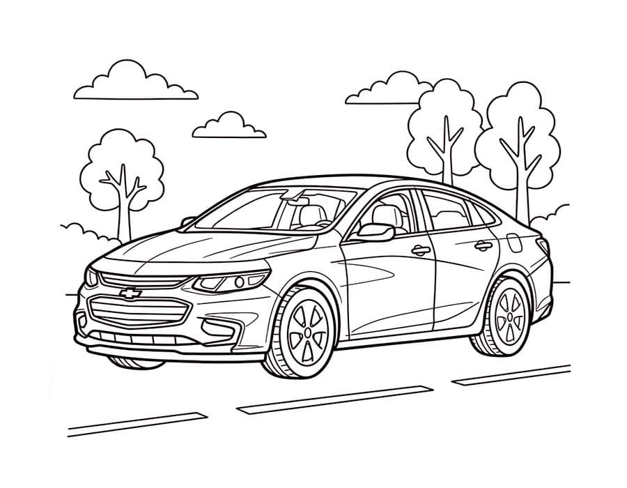 Nakreslete Chevrolet snadný omalovánka