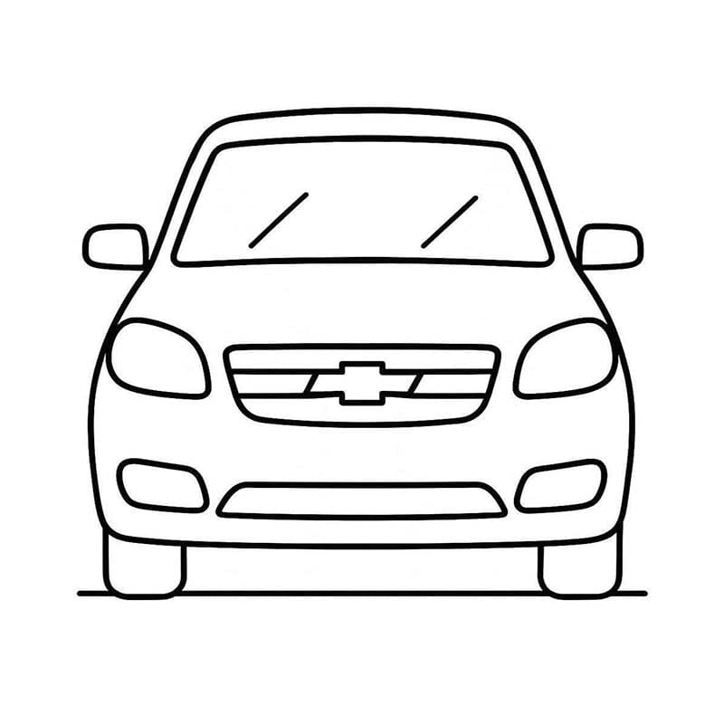 Nakreslete Chevrolet základní omalovánka