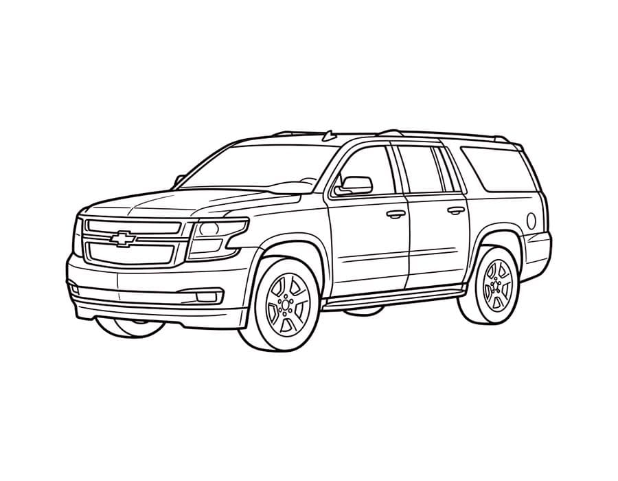 Nakreslete Chevrolet zdarma pro děti omalovánka