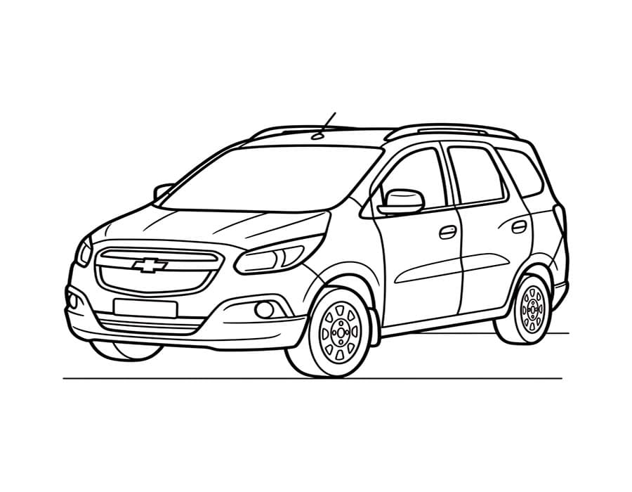 Nakreslete Chevrolet zdarma omalovánka