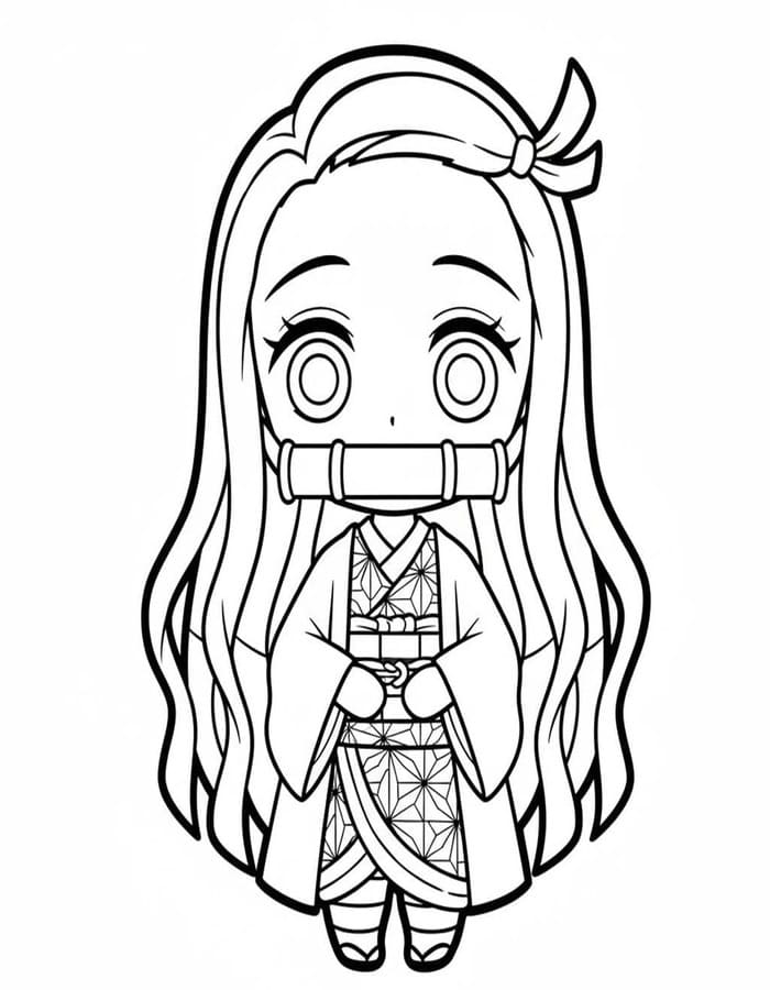 Nakreslete Chibi snadný omalovánka