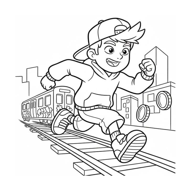 Nakreslete Subway Surfers zdarma omalovánka