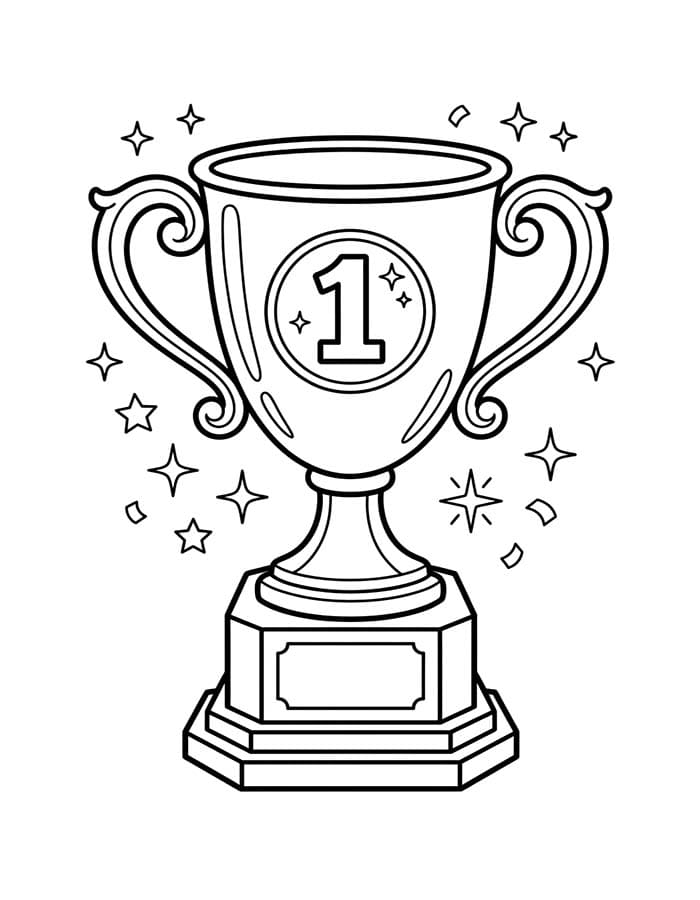 Nakreslete Trofej pro děti omalovánka