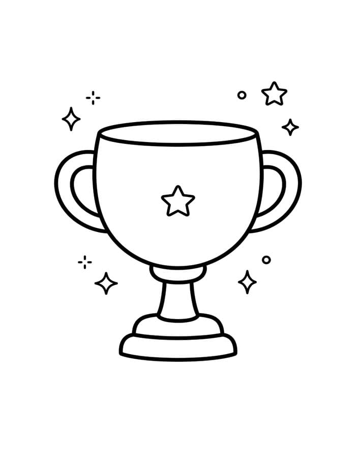 Nakreslete Trofej základní omalovánka