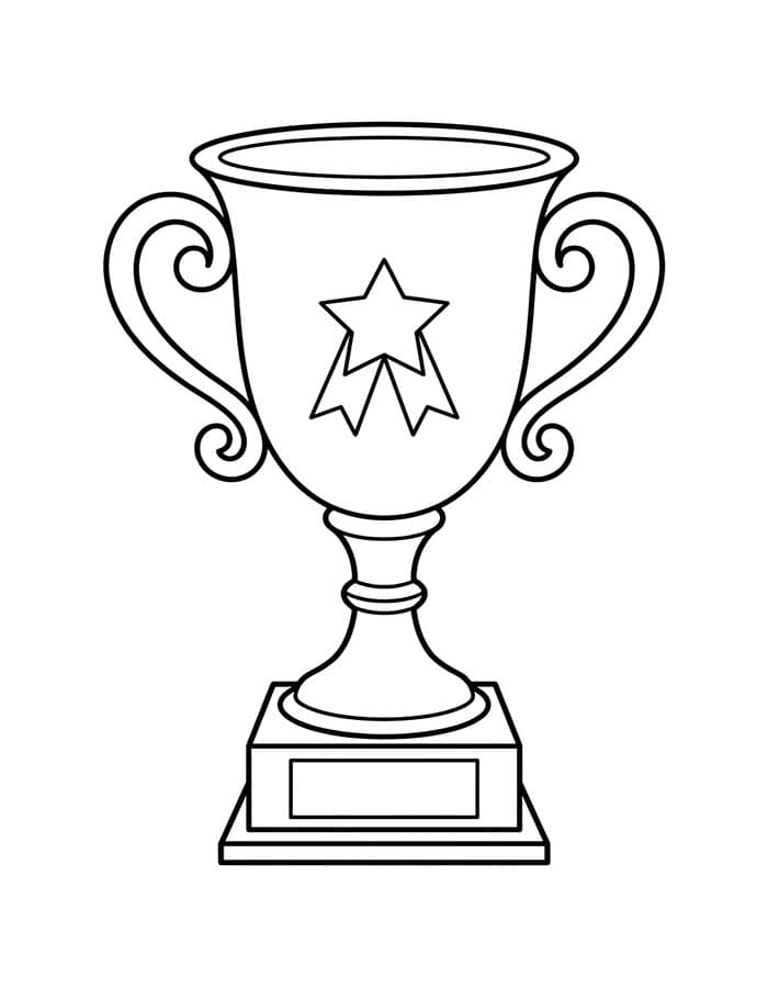 Nakreslete Trofej zdarma pro děti omalovánka