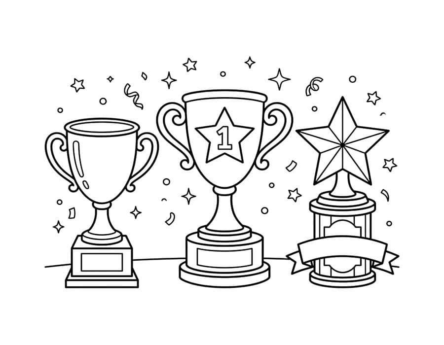 Nakreslete Trofej zdarma omalovánka