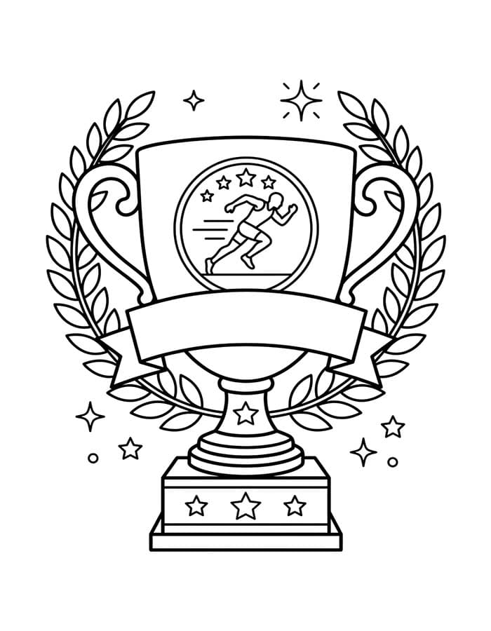 Nakreslete Trofej omalovánka