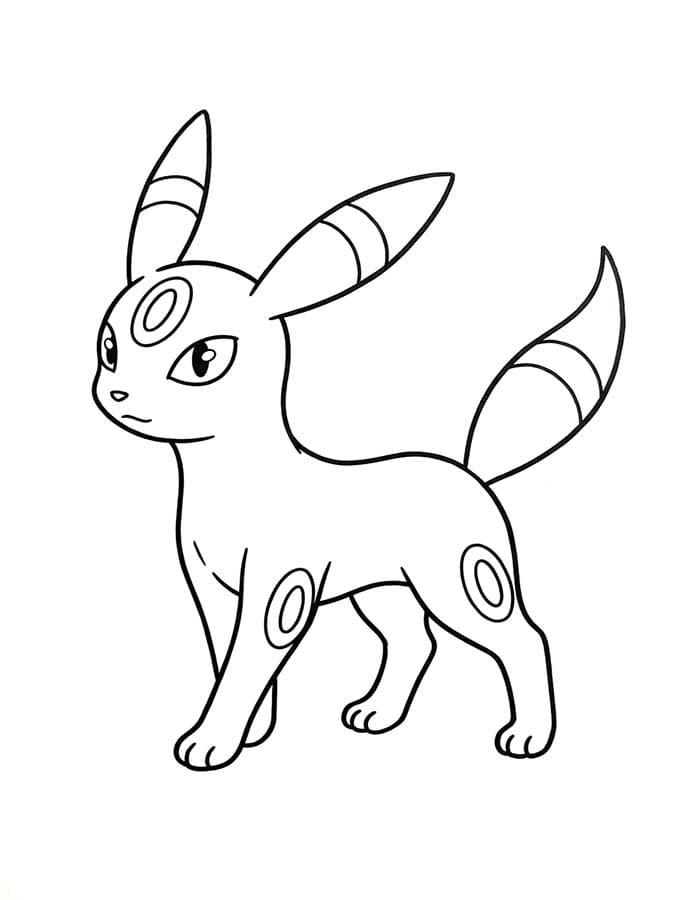 Nakreslete Umbreon pro děti omalovánka