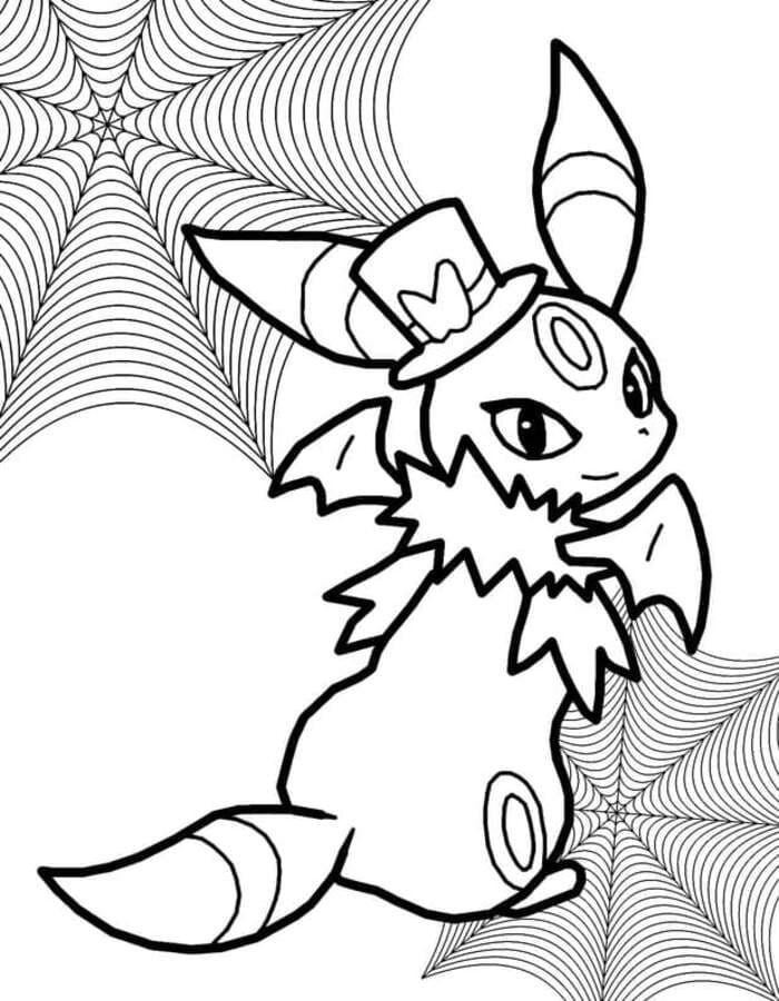 Nakreslete Umbreon tisknutelné omalovánka