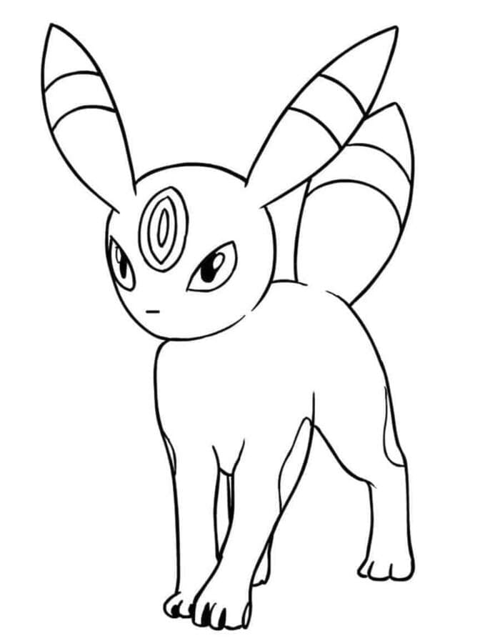 Nakreslete Umbreon omalovánka