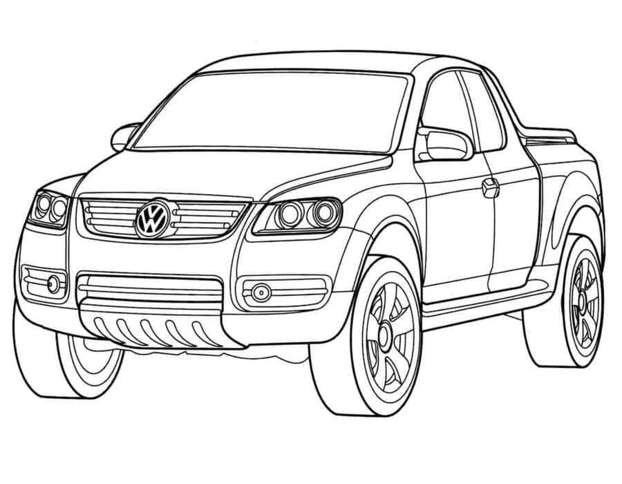 Omalovánka Nakreslete Volkswagen k vytisknutí