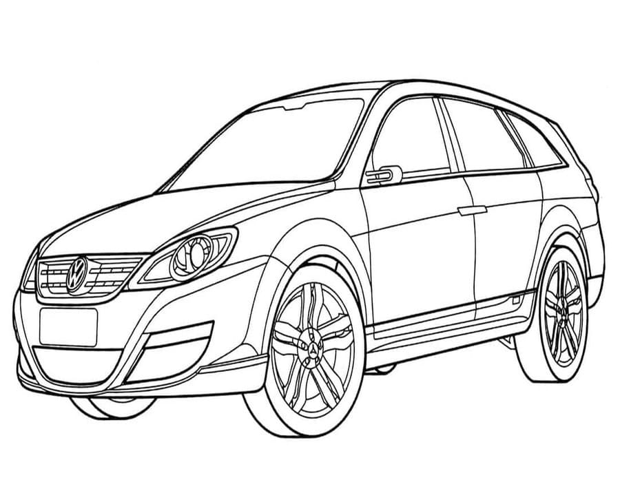 Omalovánka Nakreslete Volkswagen pro děti