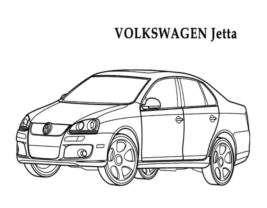 Omalovánka Nakreslete Volkswagen snadný