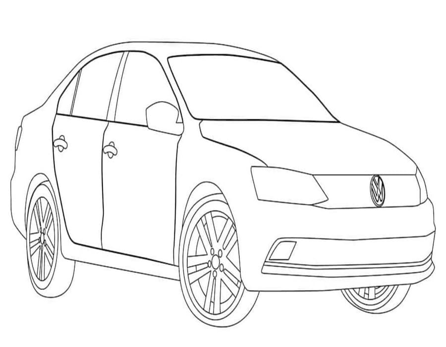 Omalovánka Nakreslete Volkswagen tisknutelné