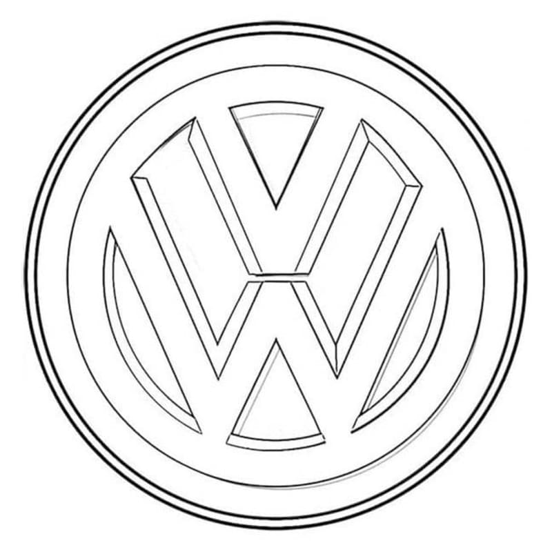 Omalovánka Nakreslete Volkswagen zdarma pro děti