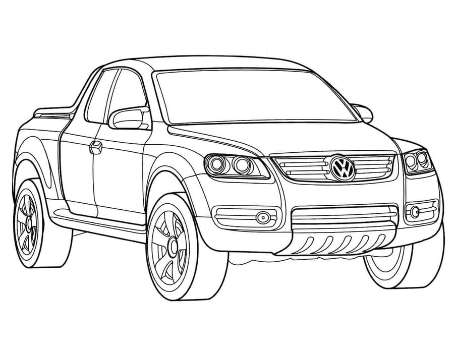 Omalovánka Nakreslete Volkswagen zdarma základní tisknutelné