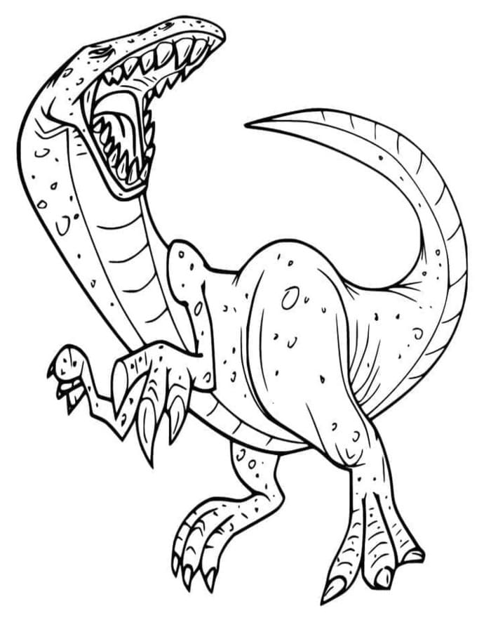 Obraz Allosaurus tisknutelné omalovánka