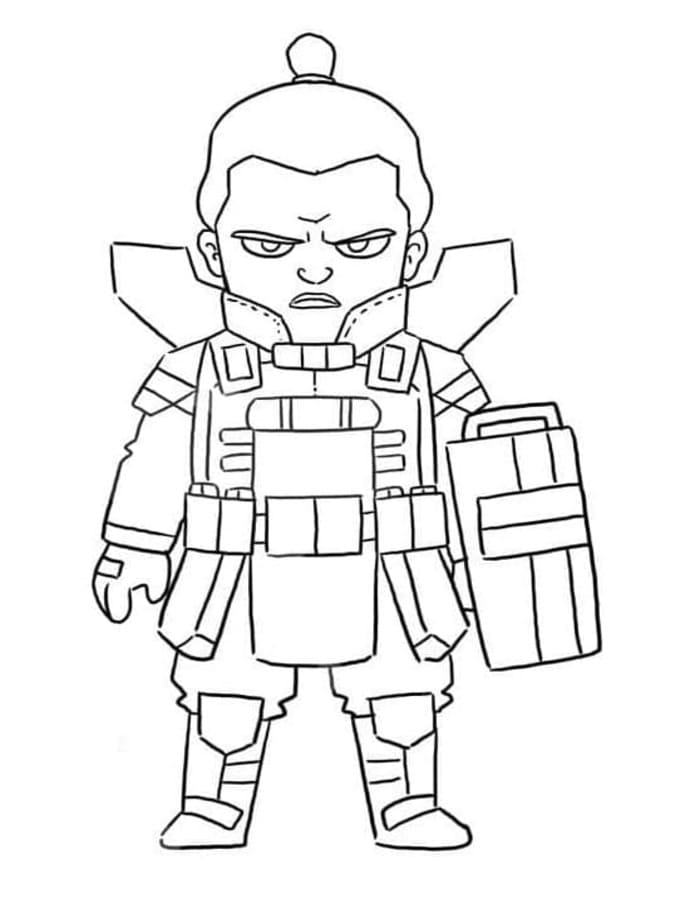 Obraz Chibi zdarma tisknutelné omalovánka