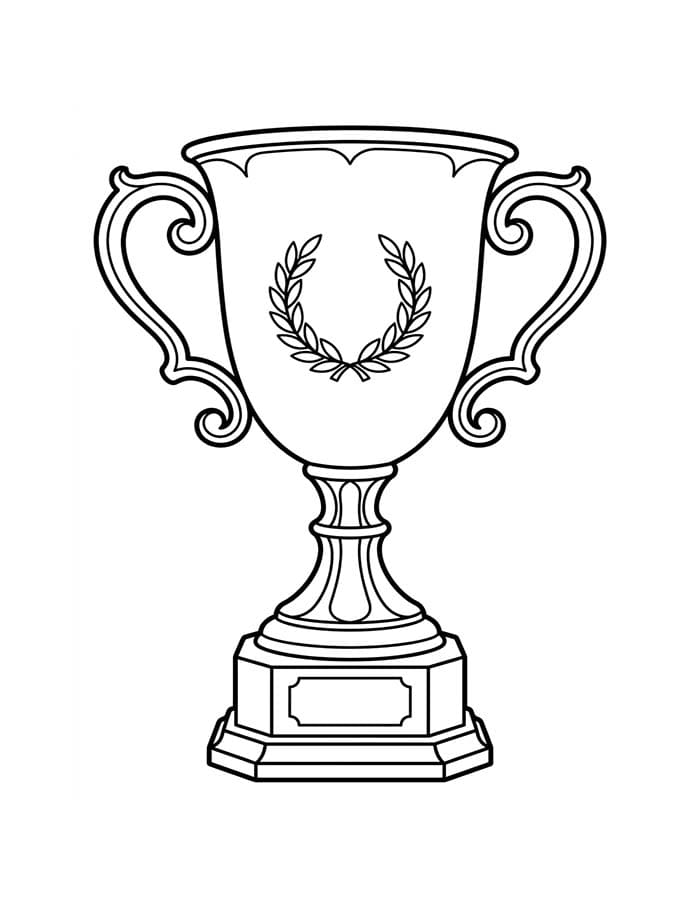 Obraz Trofej zdarma tisknutelné omalovánka