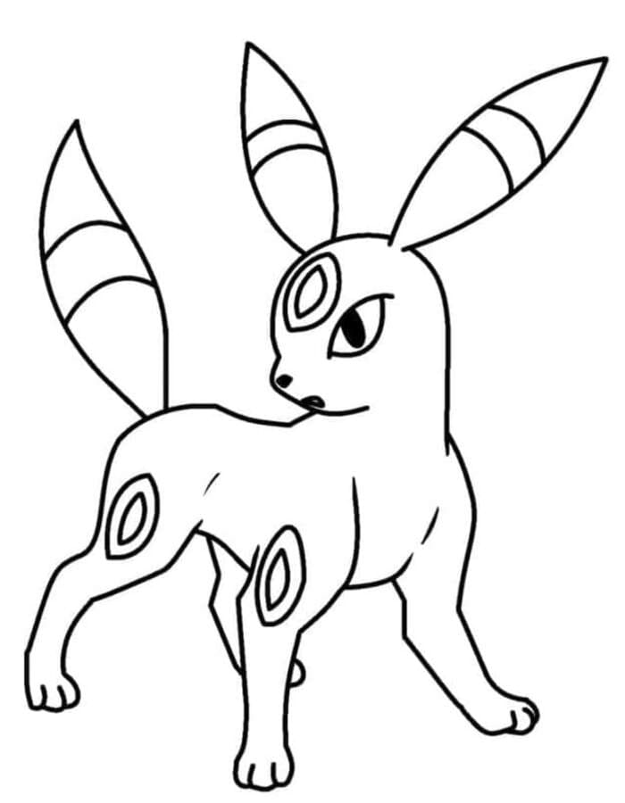 Umbreon omalovánky