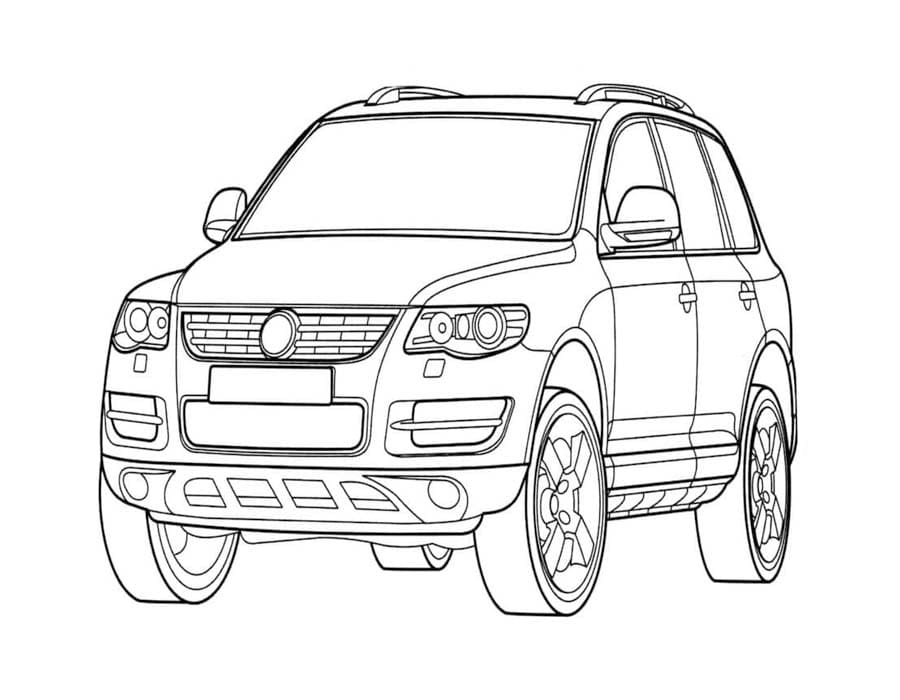 Obraz Volkswagen tisknutelné omalovánka