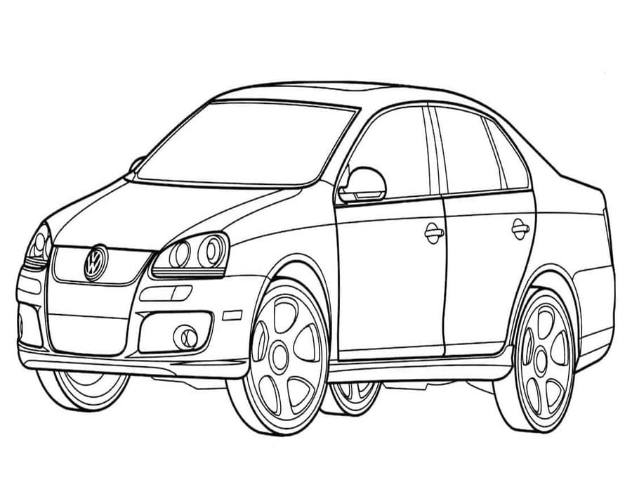 Omalovánka Obraz Volkswagen zdarma