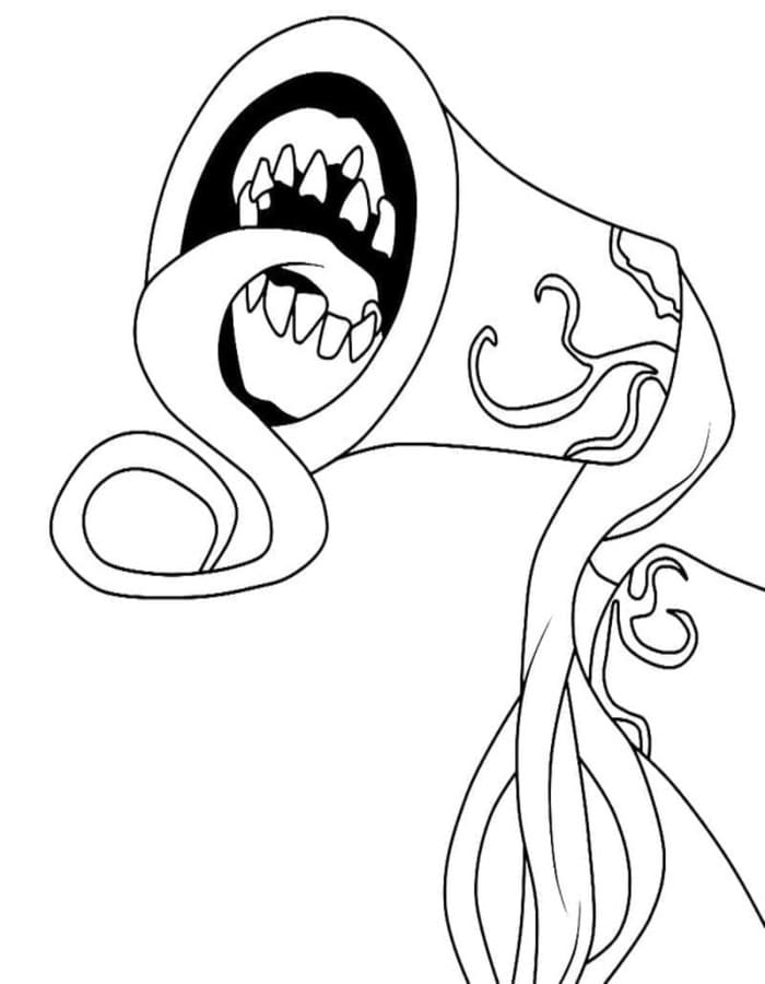 Siren Head tisknutelné omalovánka