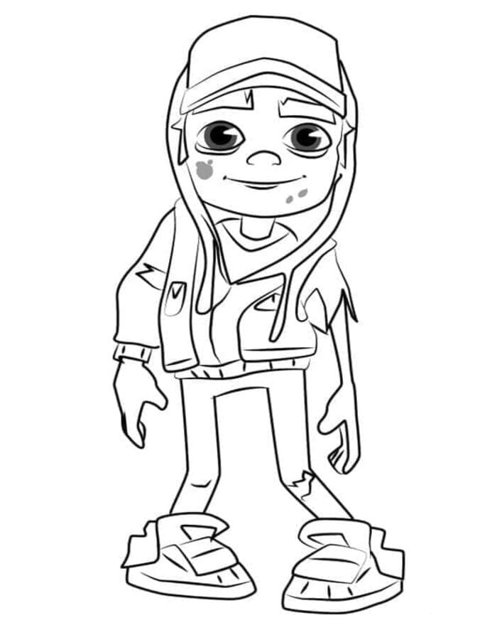Subway Surfers k vytisknutí zdarma omalovánka