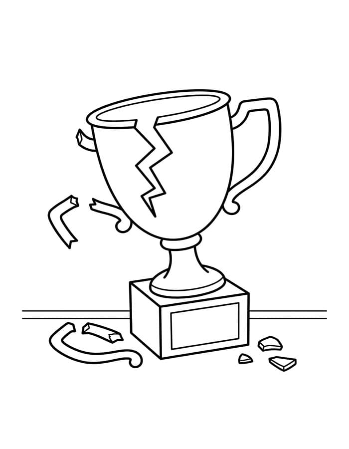 Trofej zdarma snadný omalovánka