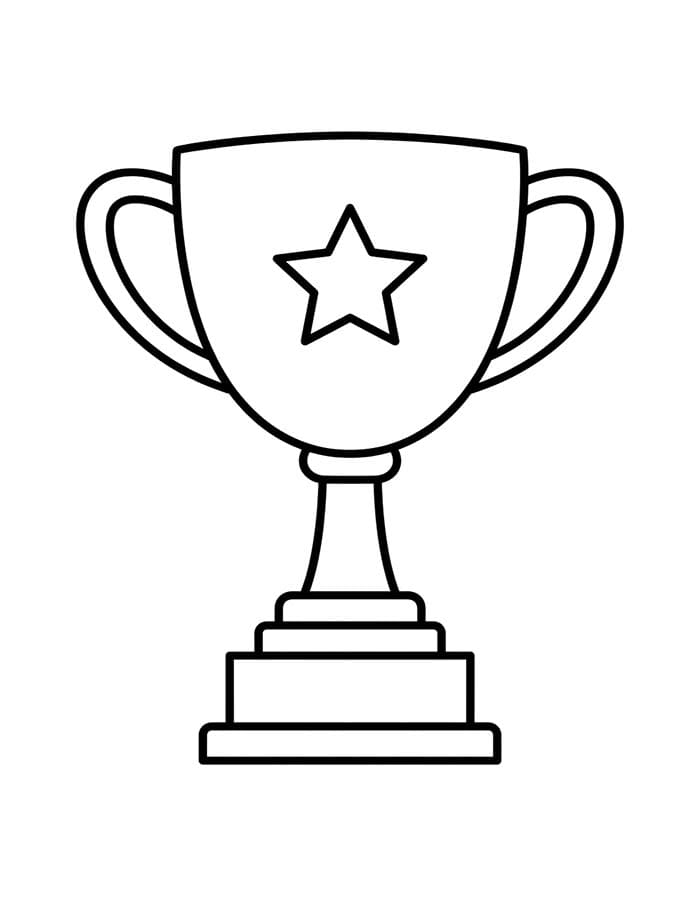 Trofej zdarma omalovánka