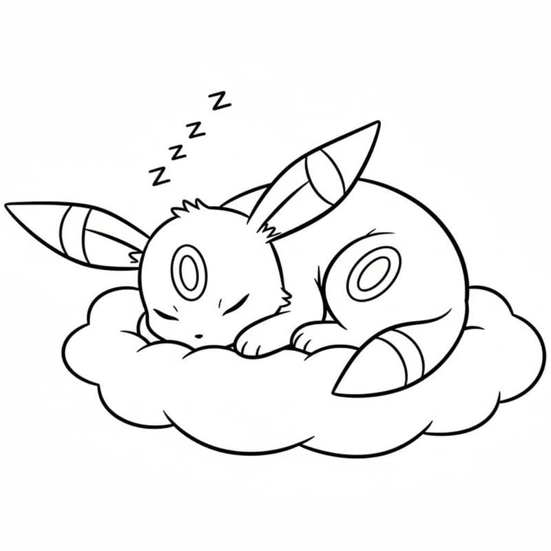 Umbreon k vytisknutí omalovánka