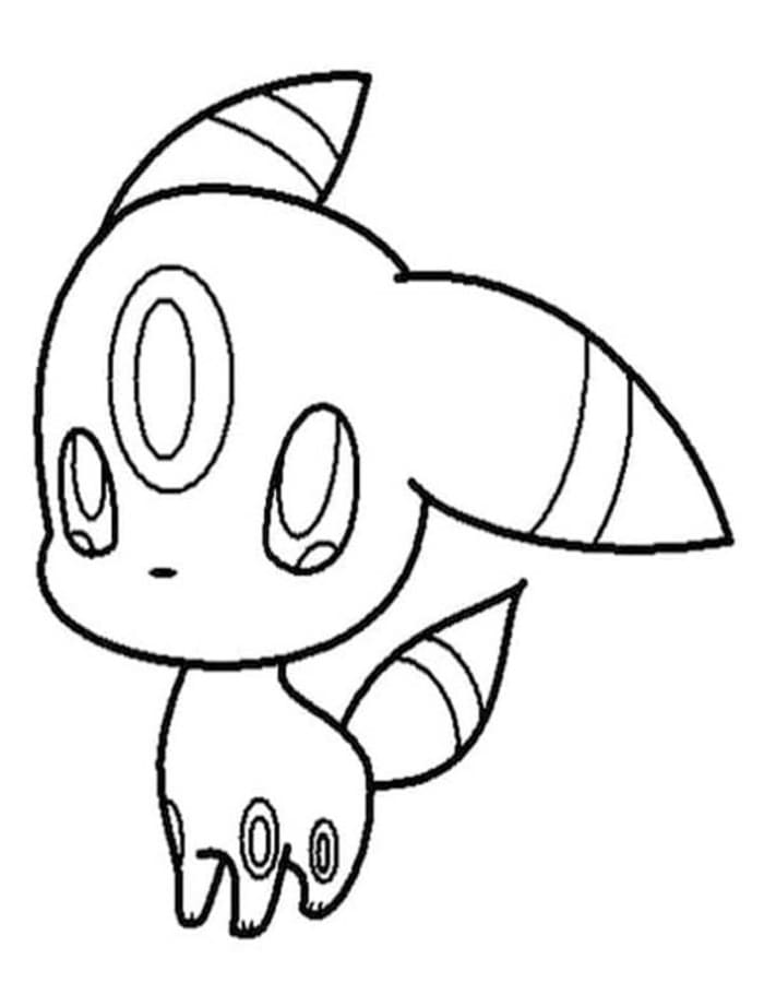 Umbreon zdarma prostý tisknutelné omalovánka