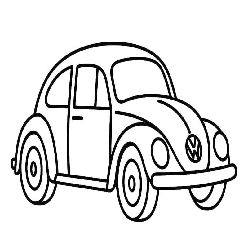 Omalovánka Volkswagen k vytisknutí zdarma