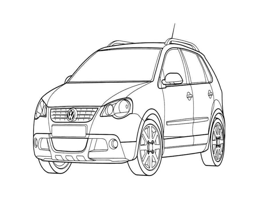 Volkswagen k vytisknutí omalovánka