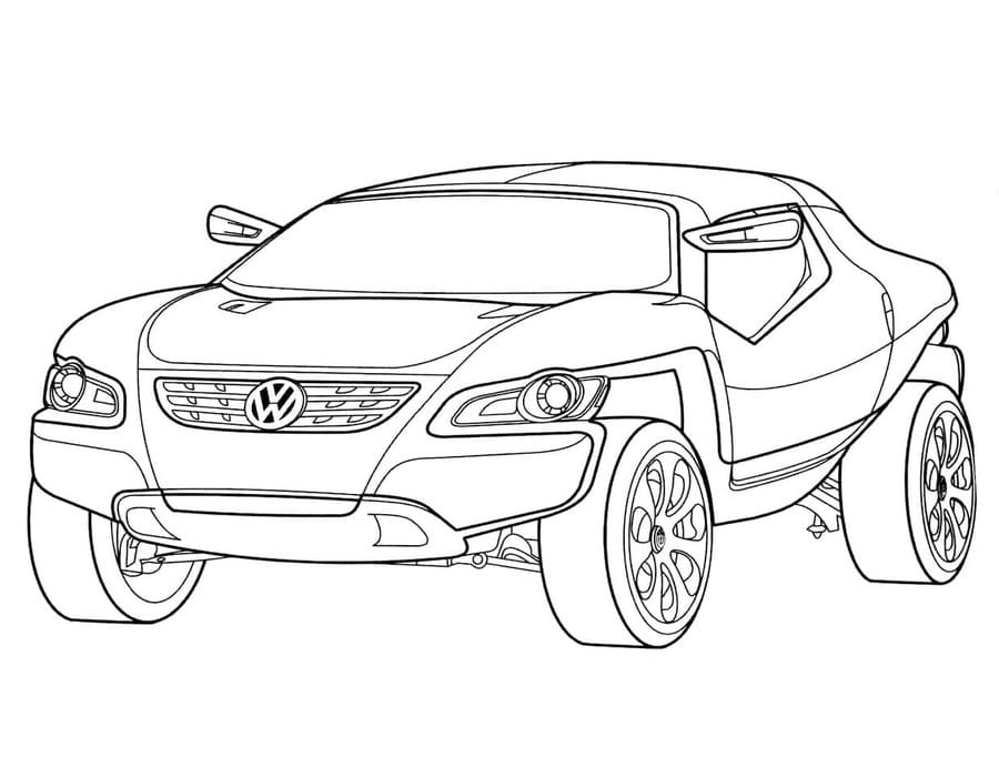 Omalovánka Volkswagen zdarma prostý